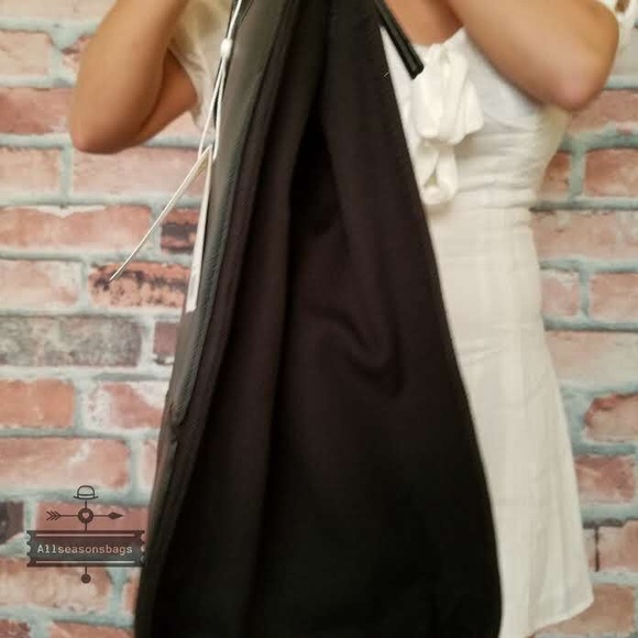 Tory Burch large canvas leather tote shoulder bag - Picture 3 of 8